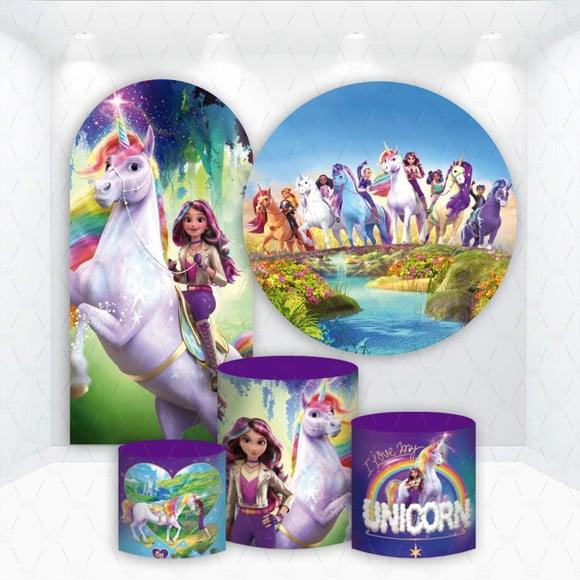 Conjunto de Capas de Painel e Cilindros Academia Unicornio