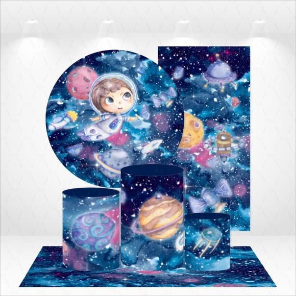 Conjunto De Capas De Painel E Cilindros Astronauta