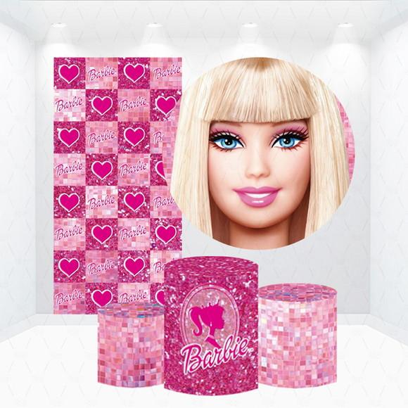 Conjunto de Capas de Painel e Cilindros Barbie
