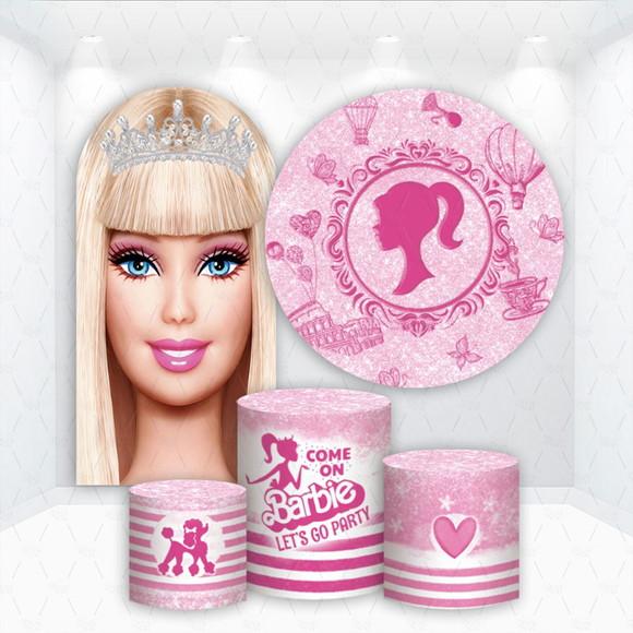 Conjunto de Capas de Painel e Cilindros Barbie