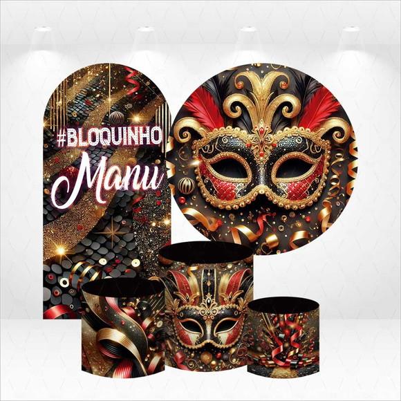 Conjunto de Capas de Painel e Cilindros Bloquinho com Nome