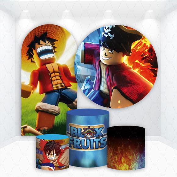 Conjunto de Capas de Painel e Cilindros Blox Fruits