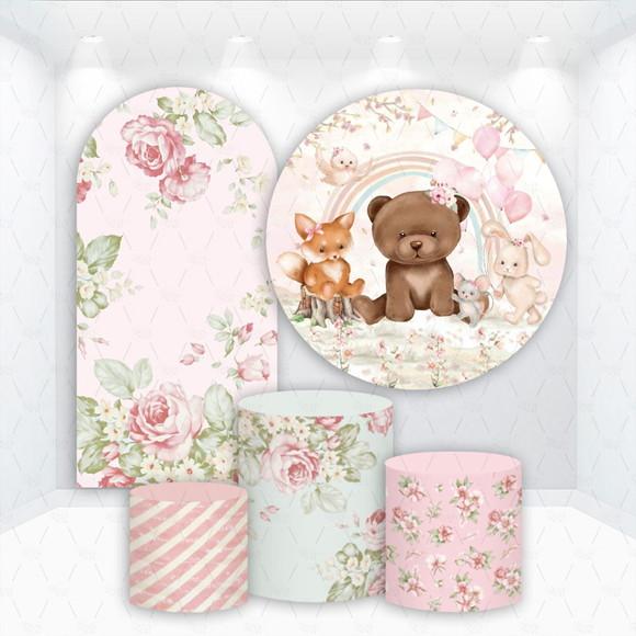 Conjunto de Capas de Painel e Cilindros Bosque Encantado