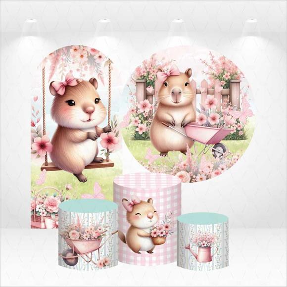 Conjunto de Capas de Painel e Cilindros Capivara