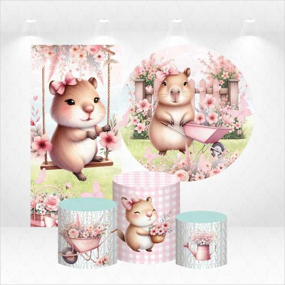Conjunto de Capas de Painel e Cilindros Capivara