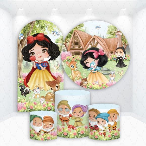 Conjunto de Capas de Painel e Cilindros Branca de Neve