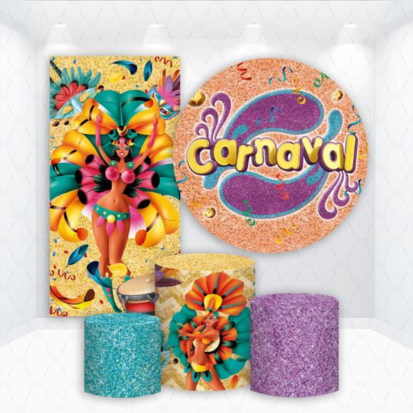 Conjunto de Capas de Painel e Cilindros Carnaval
