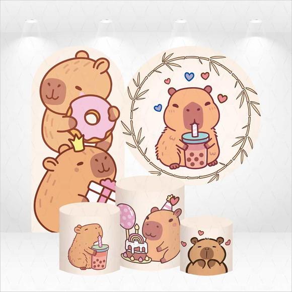 Conjunto de Capas de Painel e Cilindros Capivara