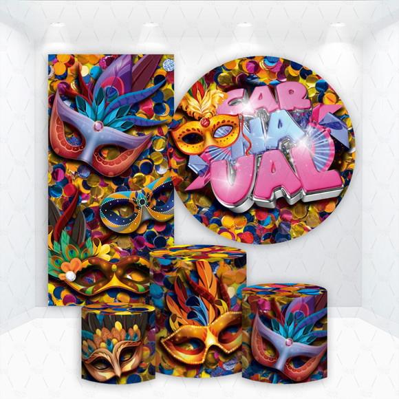 Conjunto de Capas de Painel e Cilindros Carnaval