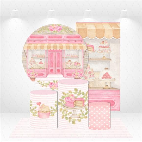 Conjunto De Capas De Painel E Cilindros Confeitaria