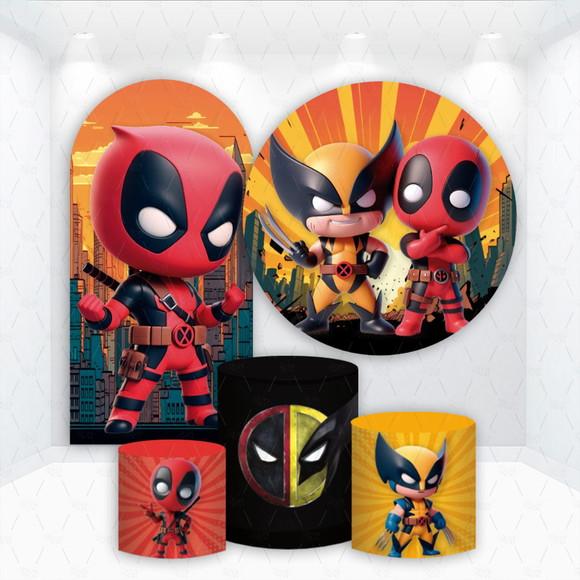 Conjunto de Capas de Painel e Cilindros Deadpool e Wolverine