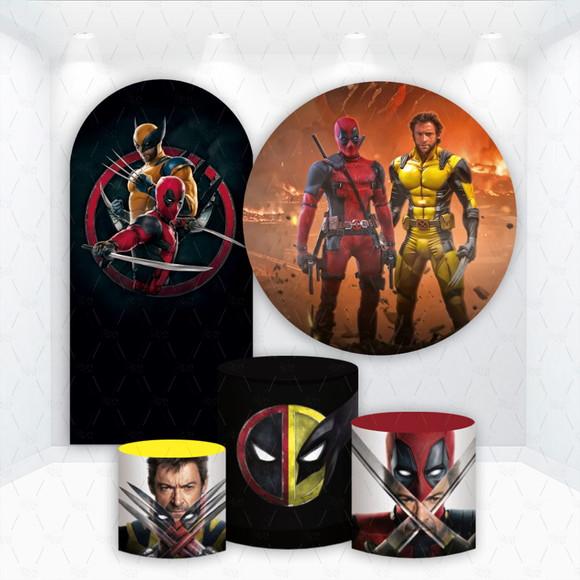 Conjunto de Capas de Painel e Cilindros Deadpool e Wolverine