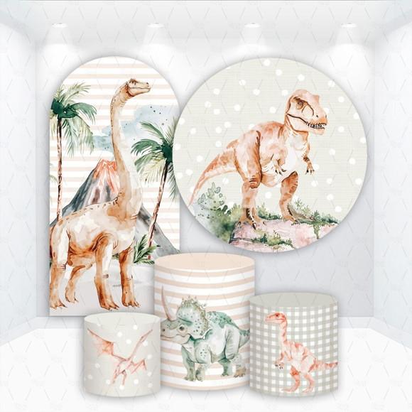 Conjunto de Capas de Painel e Cilindros Dinossauros