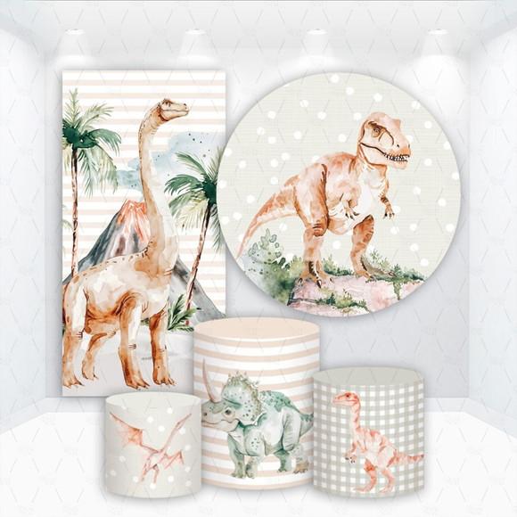 Conjunto de Capas de Painel e Cilindros Dinossauros