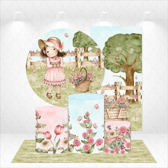 Conjunto De Capas De Painel E Cilindros Fazendinha