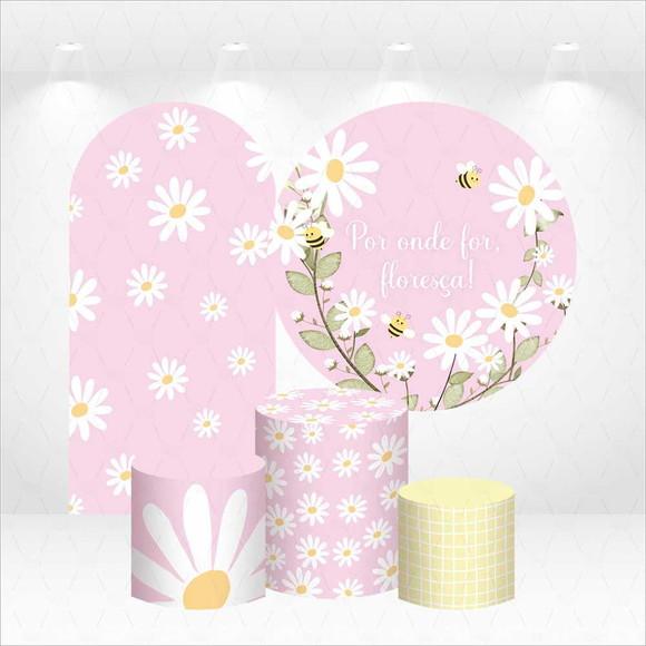 Conjunto de Capas de Painel e Cilindros Floresça