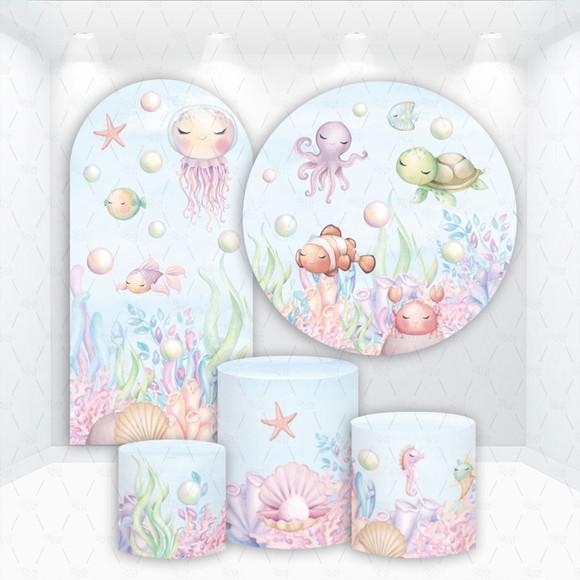 Conjunto de Capas de Painel e Cilindros Fundo do Mar