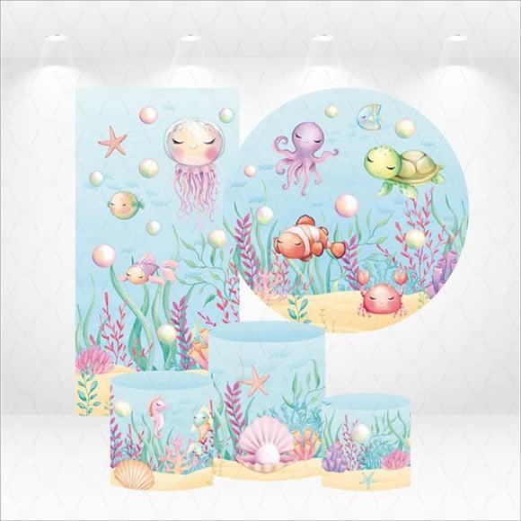 Conjunto de Capas de Painel e Cilindros Fundo do Mar