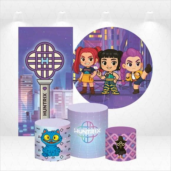 Conjunto de Capas de Painel e Cilindros Guerreiras do K-pop
