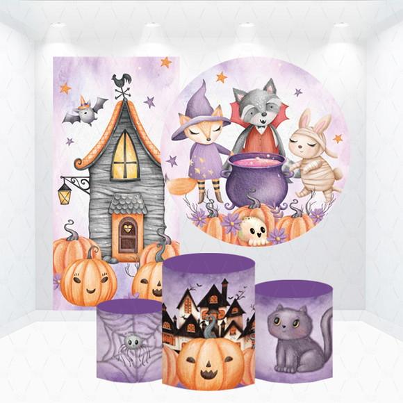 Conjunto de Capas de Painel e Cilindros Halloween