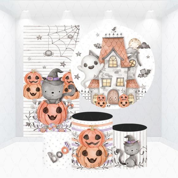 Conjunto de Capas de Painel e Cilindros Halloween