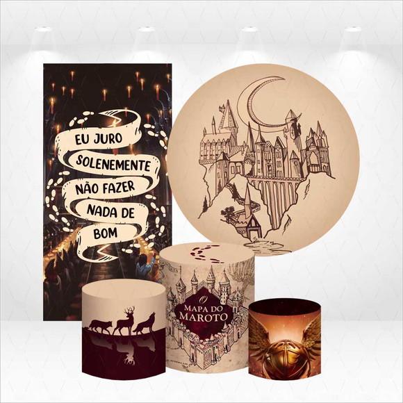Conjunto de Capas de Painel e Cilindros Harry Potter