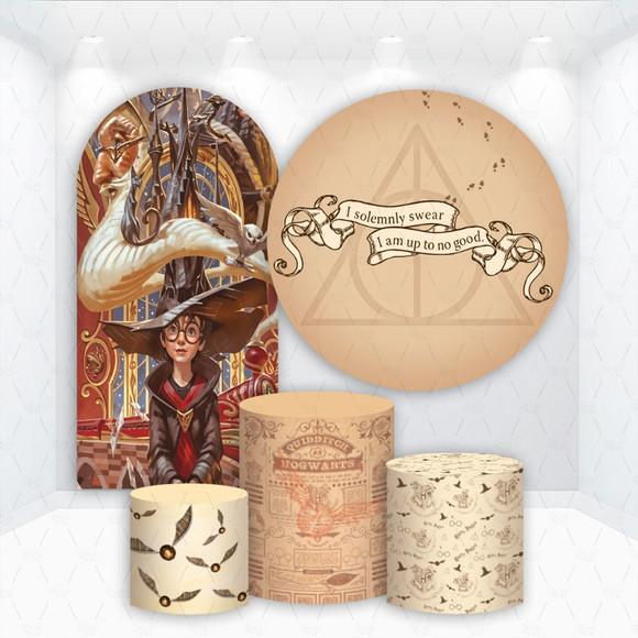 Conjunto de Capas de Painel e Cilindros Harry Potter