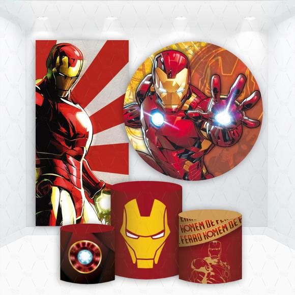 Conjunto de Capas de Painel e Cilindros Homem de Ferro