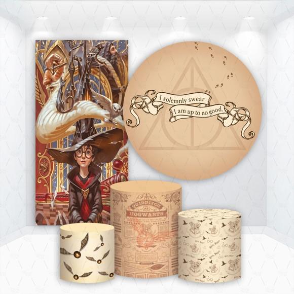 Conjunto de Capas de Painel e Cilindros Harry Potter