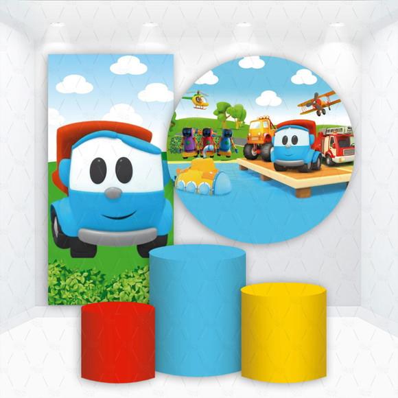 Conjunto de Capas de Painel e Cilindros Léo o Caminhão