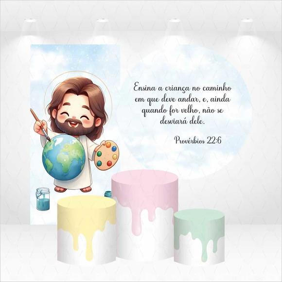 Conjunto de Capas de Painel e Cilindros Jesus