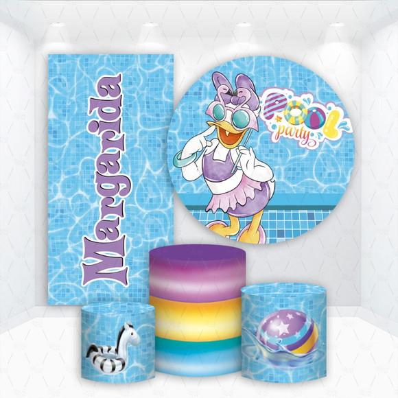 Conjunto de Capas de Painel e Cilindros Margarida Pool Party
