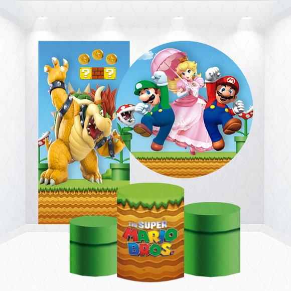 Conjunto de Capas de Painel e Cilindros Mario Bros