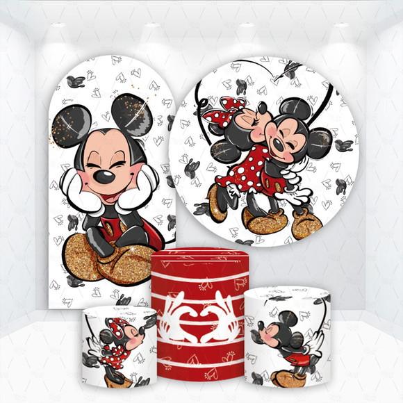 Conjunto de Capas de Painel e Cilindros Mickey e Minnie