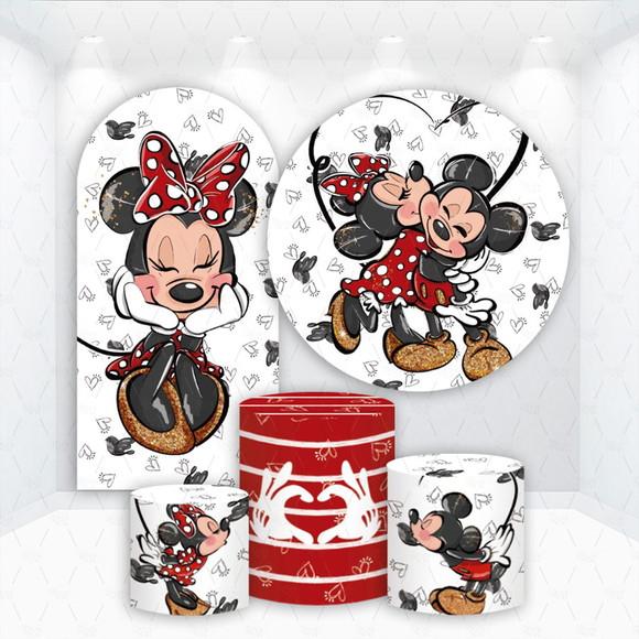 Conjunto de Capas de Painel e Cilindros Minnie e Mickey