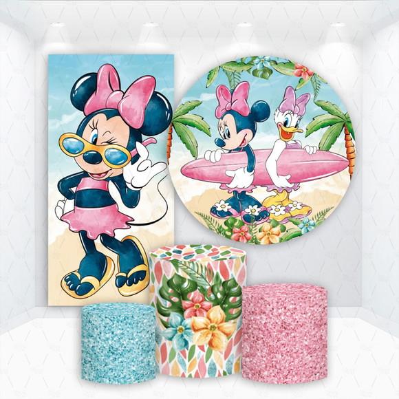 Conjunto de Capas de Painel e Cilindros Minnie e Margarida
