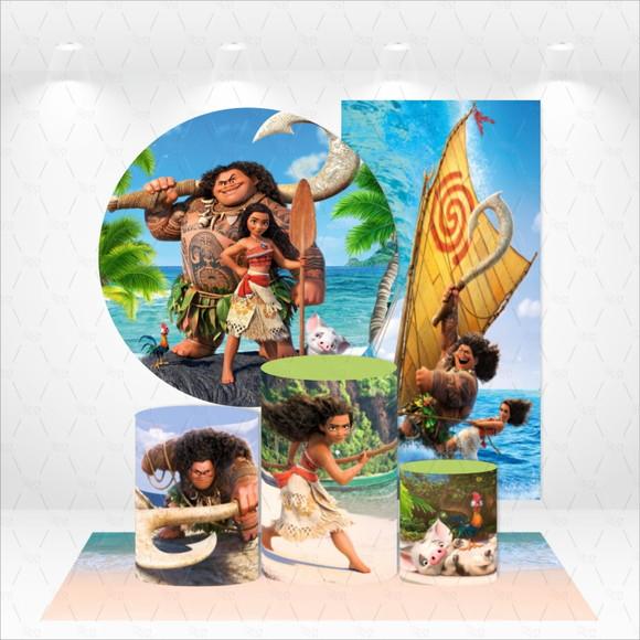Conjunto De Capas De Painel E Cilindros Moana