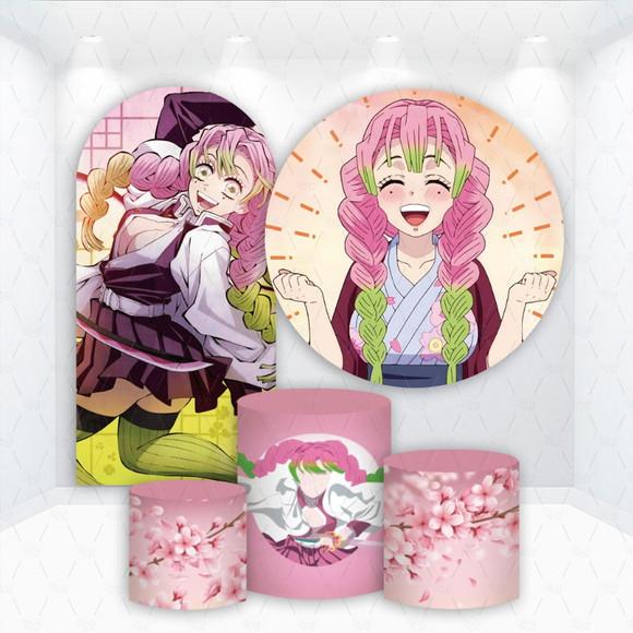 Conjunto de Capas de Painel e Cilindros Mitsuri Demon Slayer
