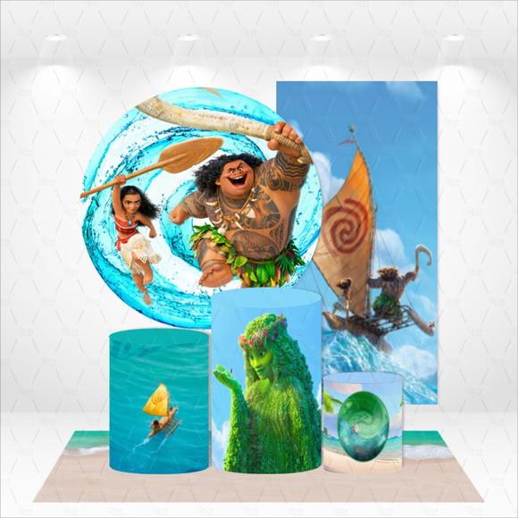 Conjunto De Capas De Painel E Cilindros Moana