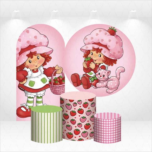 Conjunto de Capas de Painel e Cilindros Moranguinho