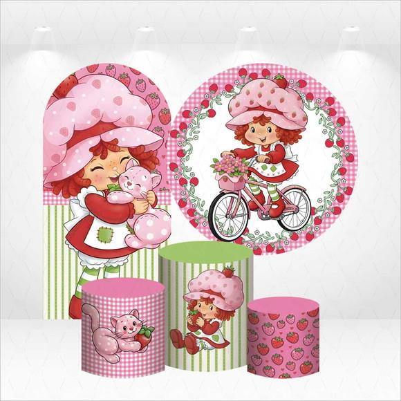 Conjunto de Capas de Painel e Cilindros Moranguinho