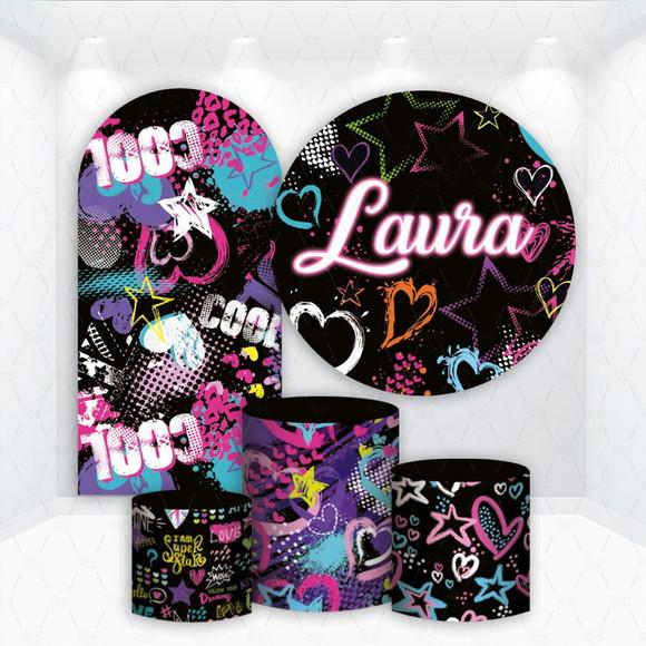 Conjunto de Capas de Painel e Cilindros Neon