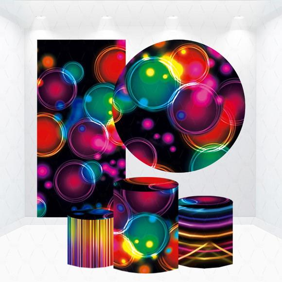 Conjunto de Capas de Painel e Cilindros Neon