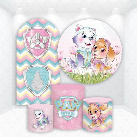 Conjunto de Capas de Painel e Cilindros Patrulha Canina