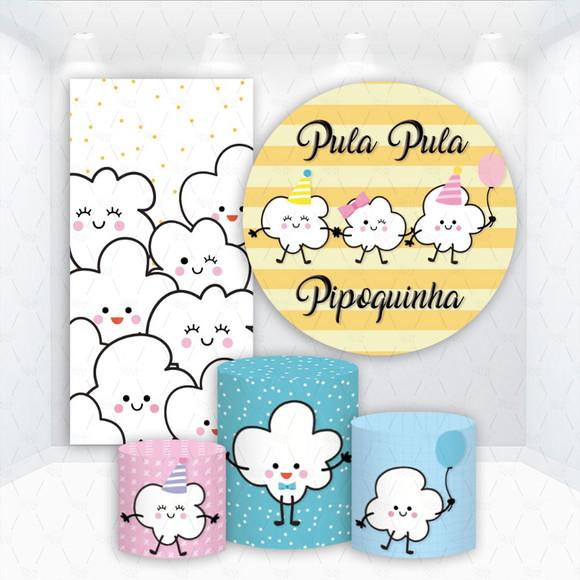 Conjunto de Capas de Painel e Cilindros Pipoquinha