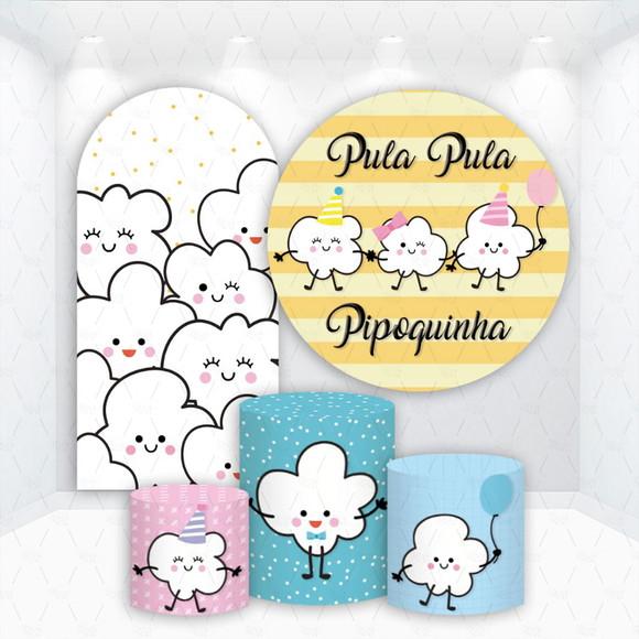 Conjunto de Capas de Painel e Cilindros Pipoquinha