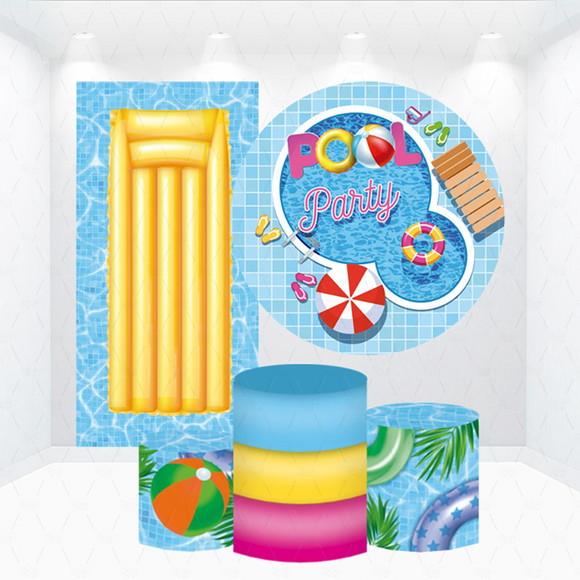 Conjunto de Capas de Painel e Cilindros Pool Party