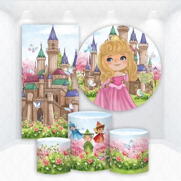 Conjunto de Capas de Painel e Cilindros Princesa Aurora