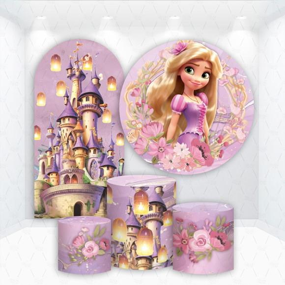 Conjunto de Capas de Painel e Cilindros Rapunzel