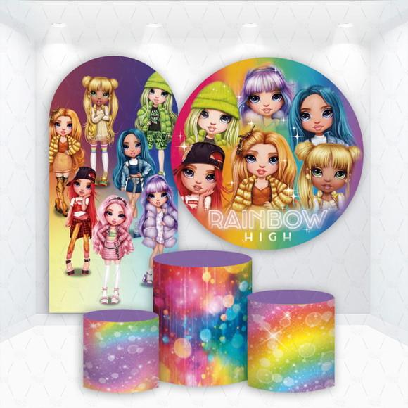 Conjunto de Capas de Painel e Cilindros Rainbow High